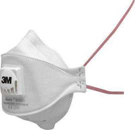 3M Aura FFP3 Disposable Folded Respiratory Filter Face Mask (Pack of 5) 9332+ SP - BreatheSafeUK