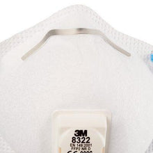 Load image into Gallery viewer, 3M FFP2 Disposable Cup Shaped Respiratory Filter Face Mask (Pack of 10) 8322 - BreatheSafeUK