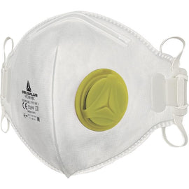 DeltaPlus FFP2 Disposable Folded Respiratory Filter Face Mask (Pack of 10) M1200VB - BreatheSafeUK