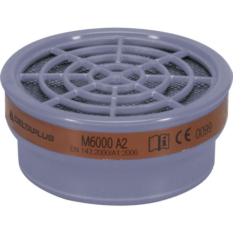 DeltaPlus M6000E Filters for DeltaPlus M6000 JUPITER Half Face Masks (Pack of 2) - BreatheSafeUK